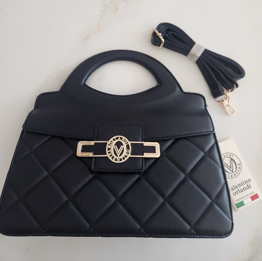 Valentino Orlando Black Bag-Stunning! New With Tags! - Picture 4 of 10